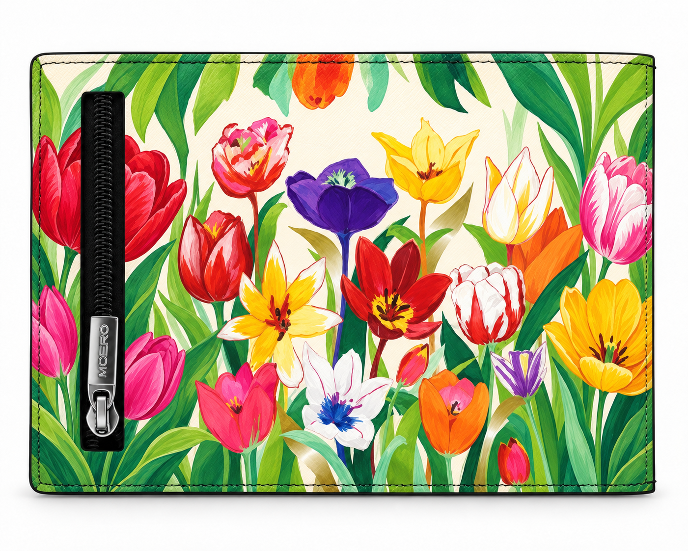 Moero Edizioni Speciali PRO Floral Tulipani di primavera portafoglio RFID