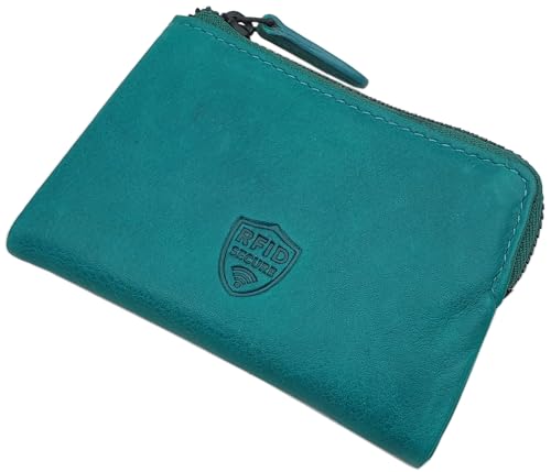 myledershop Herren Geldbörsen portafoglio uomo nero RFID